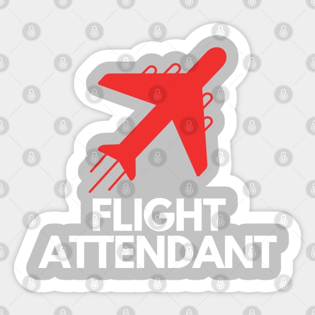 Flight Attendant Sticker by Jetmike